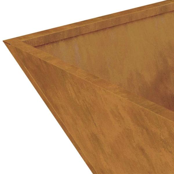Metallpflanzer Wetterstahl 40 x 40 x 15 cm Dekorative Einlagen
