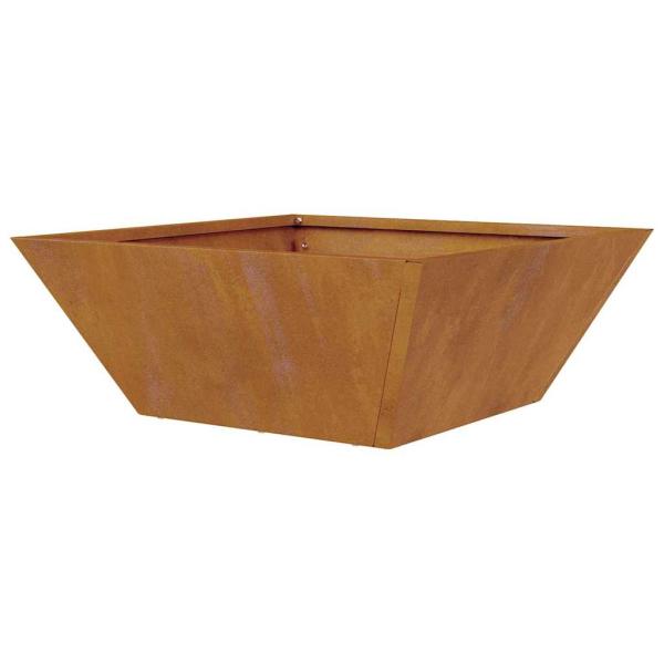 Metallpflanzer Wetterstahl 40 x 40 x 15 cm Dekorative Einlagen