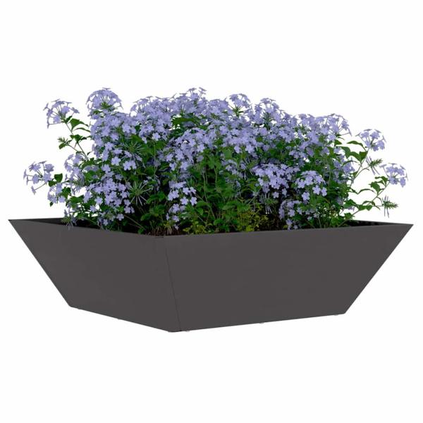 Metallpflanzer Schwarz Metall 50 x 50 x 15 cm Dekorative Akzente