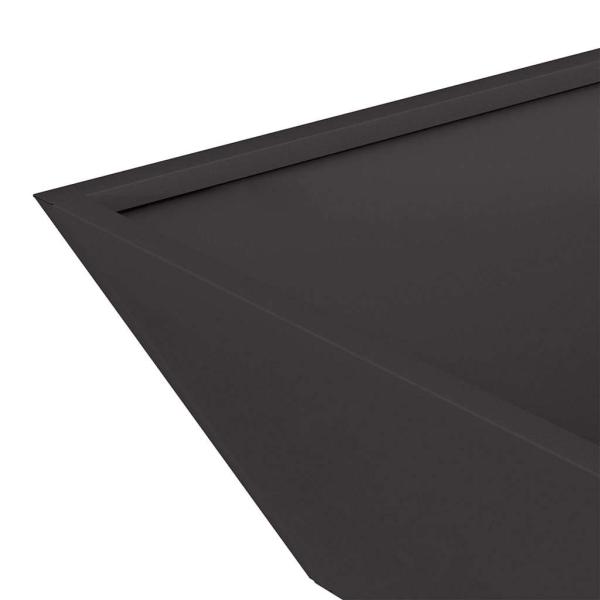 Metallpflanzer Schwarz Metall 50 x 50 x 15 cm Dekorative Akzente