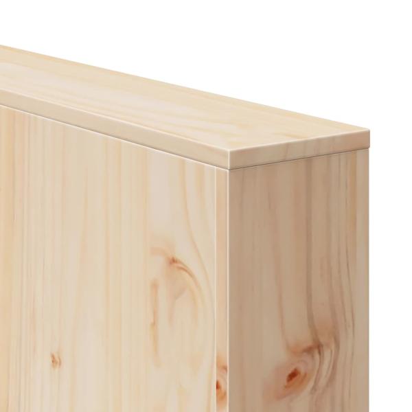 Garten Sofa 3-Sitzer Natur Massivholz Kiefer Mittel Langlebig