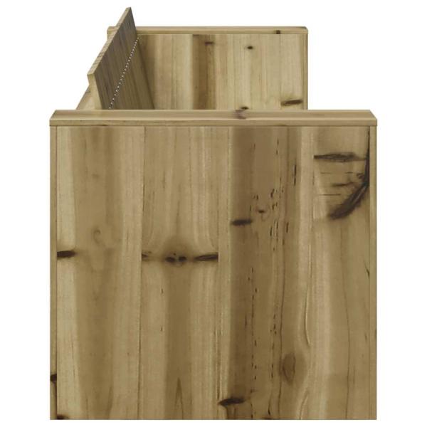 ARDEBO.de - Garten-Sofa 3-Sitzer 185.5x60x62 cm Imprägniertes Kiefernholz