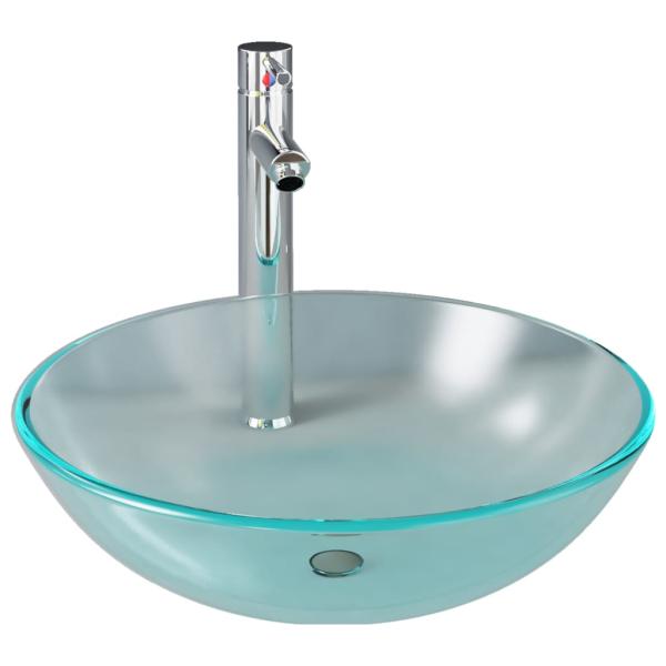 Badezimmer Waschbecken Wasserhahn Ablaufgarnitur aus mattiertem