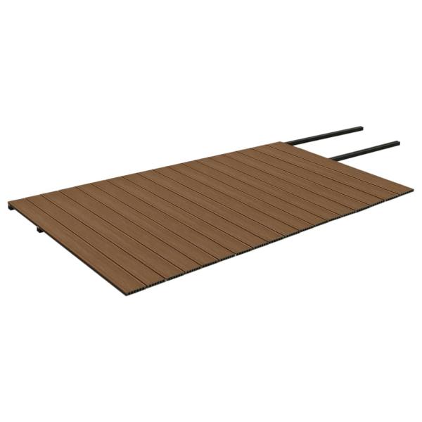 WPC Terrassendielen mit Zubehör Braun und Grau 36 m² 2,2 m