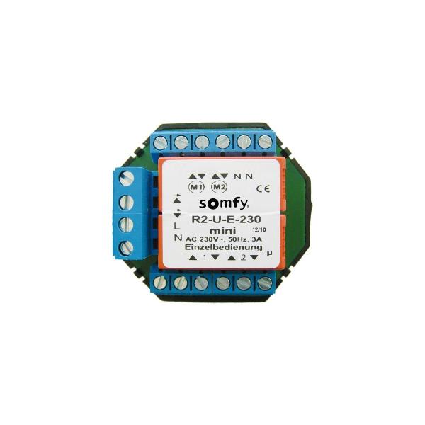 ARDEBO.de Somfy TR2-U-E-230 Mini Trennrelais für 2 Antriebe, Unterputz (1822394)
