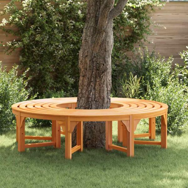 ARDEBO.de - Outdoor Baum Bank 160 cm Massivholz Eukalyptus