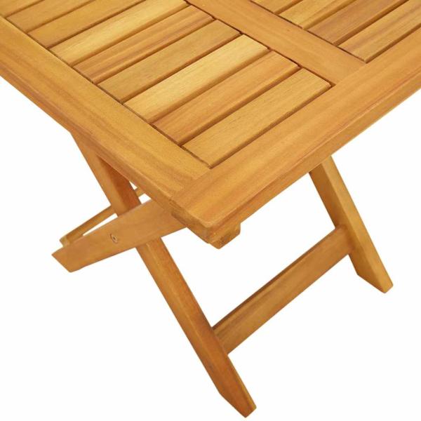 Sonnenliege mit Kissen und Tisch Taupe Massivholz Akazie, Faltbare Sonnenliege mit Rädern und Kissen Taupe Massivholz Akazie