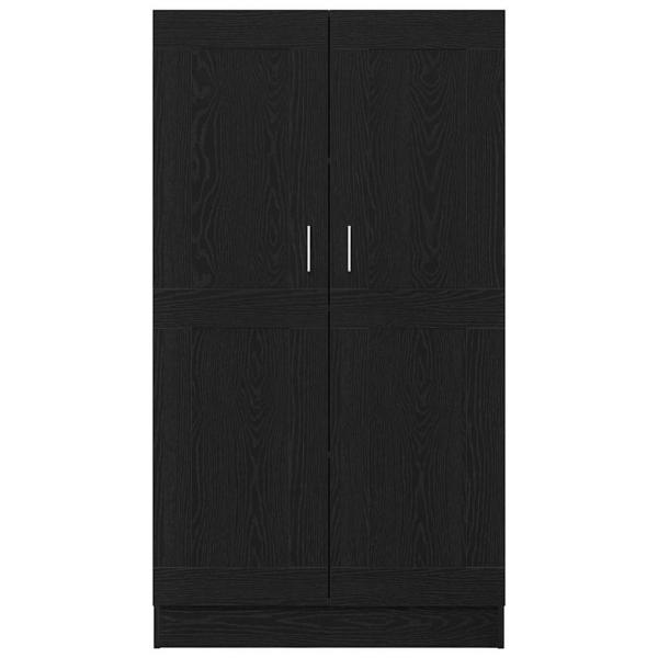 Bücherregale 2er Set Schwarz Eiche 165x30,5x150 cm Holzwerkstoff