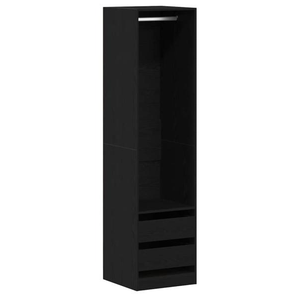 Kleiderschrank in Schwarz, Eiche, 50x50x200 cm aus Holzwerkstoff