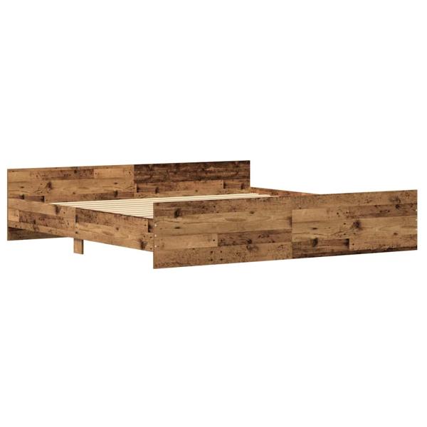 Bettgestell Altholz 200x200 cm Holzwerkstoff