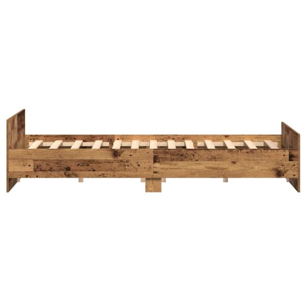 Bettgestell Altholz 200x200 cm Holzwerkstoff