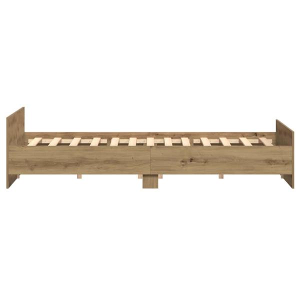 Bettgestell Artisan Eiche 200x200 cm Holzwerkstoff