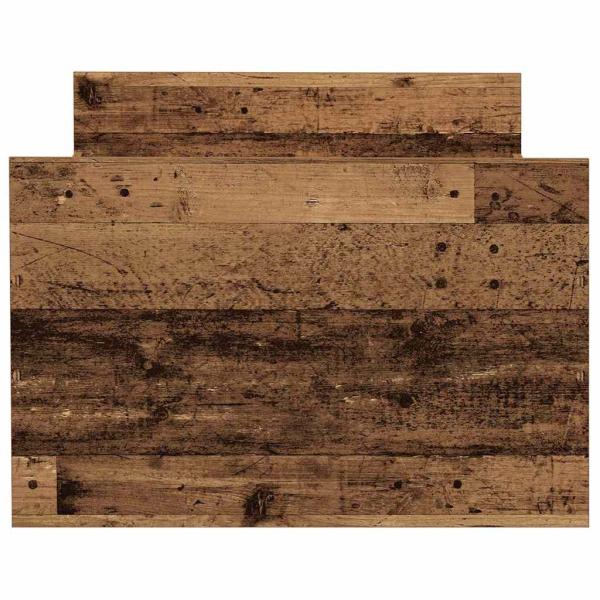 Bettgestell ohne Matratze Altholz 75x190 cm Holzwerkstoff