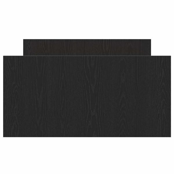 Bettgestell ohne Matratze Schwarz Eiche 90x190 cm Holzwerkstoff