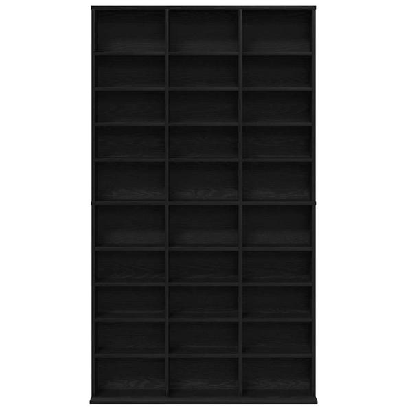 CD-Regal Schwarz Eiche 101x23x177,5 cm Holzwerkstoff