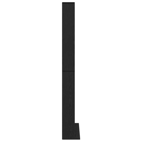 CD-Regal Schwarz Eiche 101x23x177,5 cm Holzwerkstoff