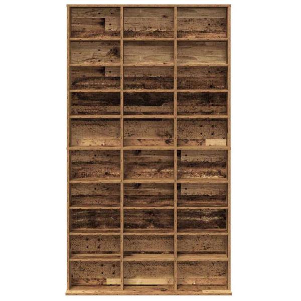 CD Schrank - Altes Holz - 101x23x177,5 cm - Holzwerkstoff