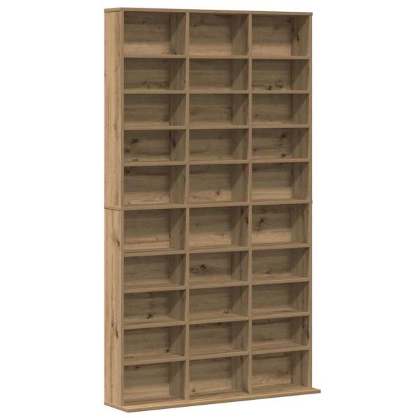 CD-Schrank in Artisan Eiche - 101x23x177.5 cm aus Holzwerkstoff