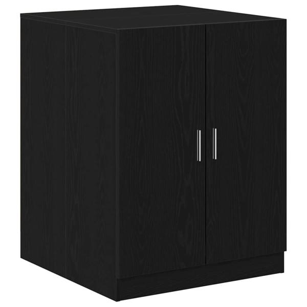 Waschmaschinenschränke 2 Stk. Schwarze Eiche 70.5x71.5x181.5 cm Holzwerkstoff, Waschmaschinenschrank - Schwarze Eiche - 70.5x71.5x91.5 cm - Aus Holzwerkstoff