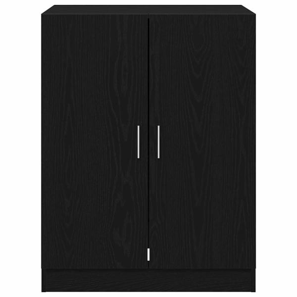 Waschmaschinenschränke 2 Stk. Schwarze Eiche 70.5x71.5x181.5 cm Holzwerkstoff, Waschmaschinenschrank - Schwarze Eiche - 70.5x71.5x91.5 cm - Aus Holzwerkstoff