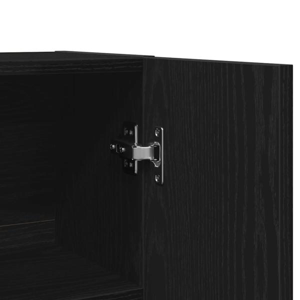 Waschmaschinenschränke 2 Stk. Schwarze Eiche 70.5x71.5x181.5 cm Holzwerkstoff, Waschmaschinenschrank - Schwarze Eiche - 70.5x71.5x91.5 cm - Aus Holzwerkstoff