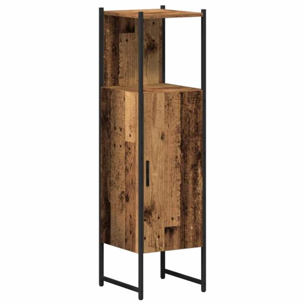 3-teiliges Badezimmermöbelset Altes Holz