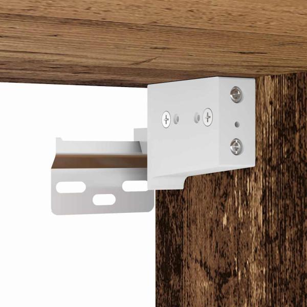 4-teiliges Badezimmermöbel-Set Altes Holz