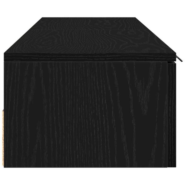 Wandschränke 2 Stück Schwarze Eiche 68x30x20 cm Holzwerkstoff