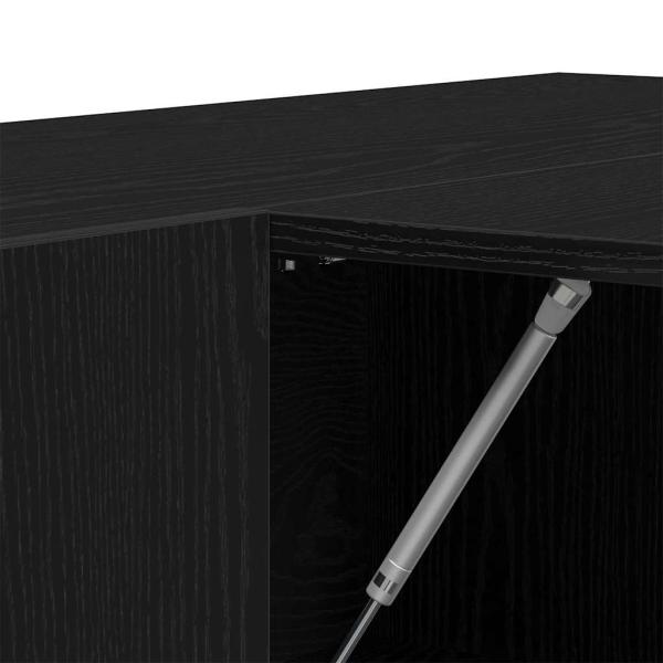 Flurschränke 2 Stück Schwarz-Eiche Holzwerkstoff