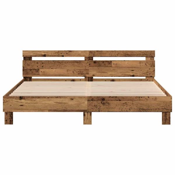 Bettgestell Rustikales Altholz Massivholz Altholz 200 x 200 cm