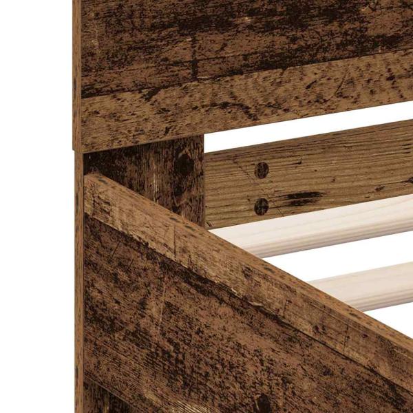 Bettgestell Rustikales Altholz Massivholz Altholz 200 x 200 cm