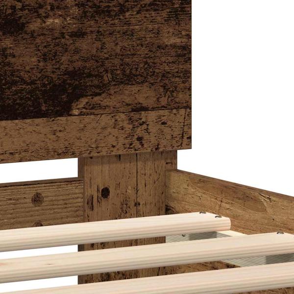 Bettgestell Rustikales Altholz Massivholz Altholz 200 x 200 cm