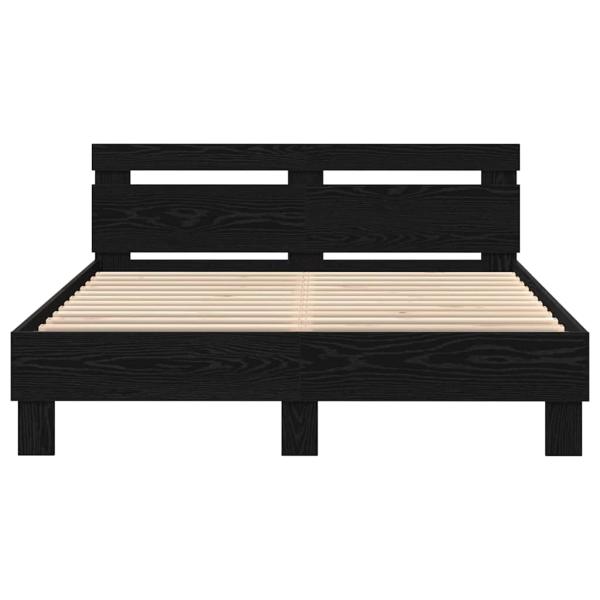 Schwarz Eichenbettgestell schwarze Eiche Massivholz Kiefer
