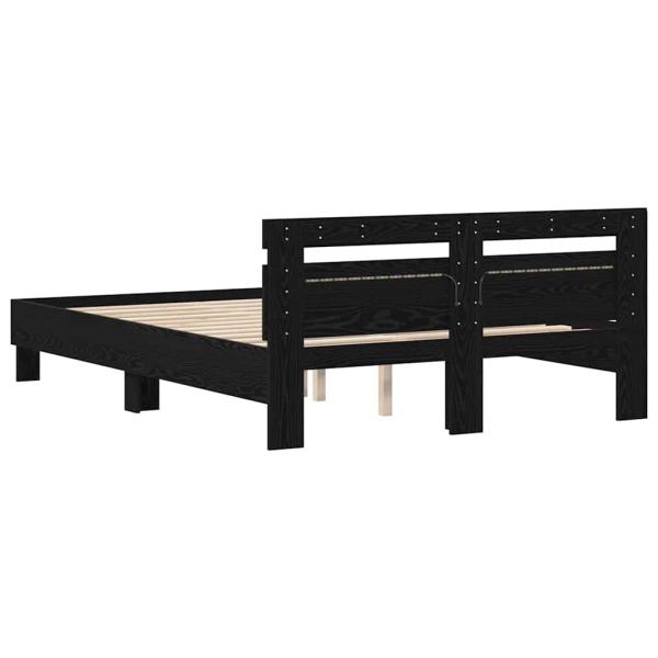 Schwarz Eichenbettgestell schwarze Eiche Massivholz Kiefer