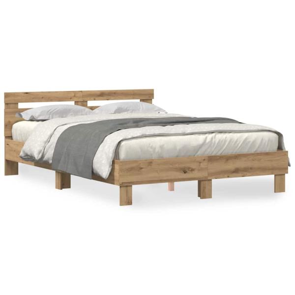 Eichenbettgestell Artisan Eiche Holzwerkstoff 140 x 200 cm