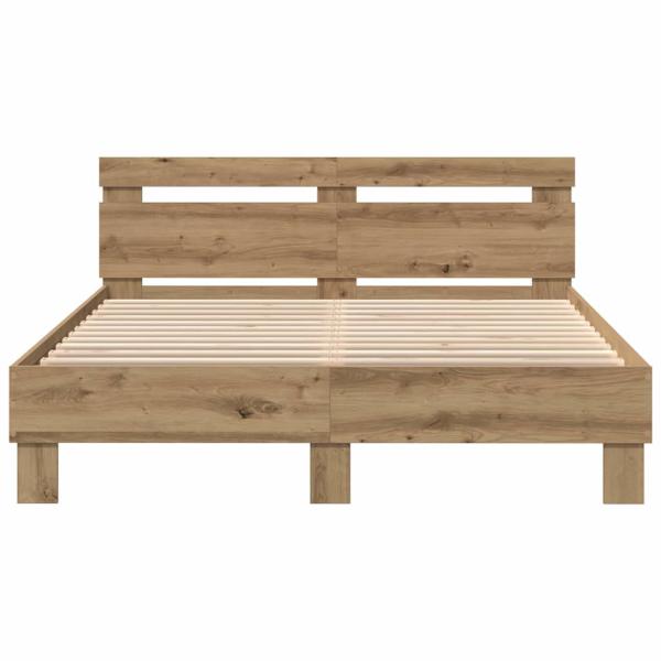 Eichenbettgestell Artisan Eiche Holzwerkstoff 140 x 200 cm
