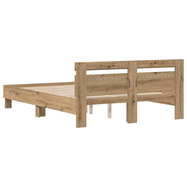 Eichenbettgestell Artisan Eiche Holzwerkstoff 140 x 200 cm