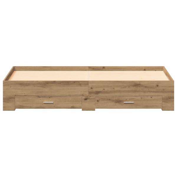 Bett mit Schubladen Artisan Eiche 180x200 cm Holzwerkstoff