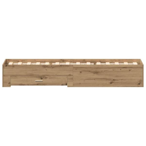 Bettgestell Artisan Eiche 100x200 cm Holzwerkstoff