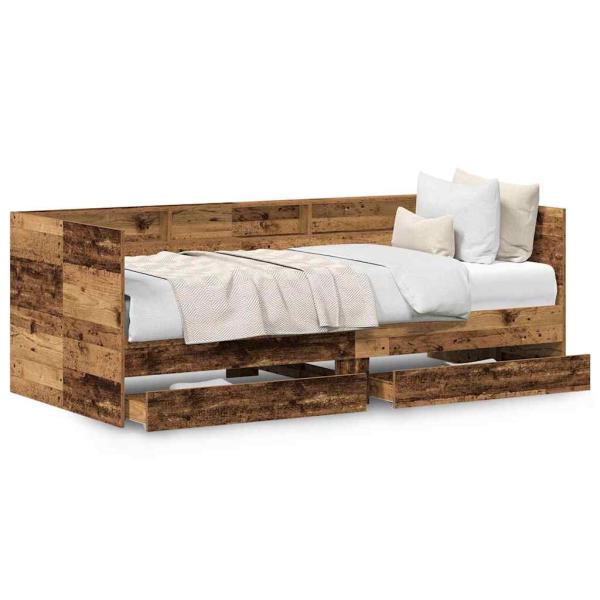 Tagesbett Altholz Technisches Holz 100 x 200 cm Langlebig