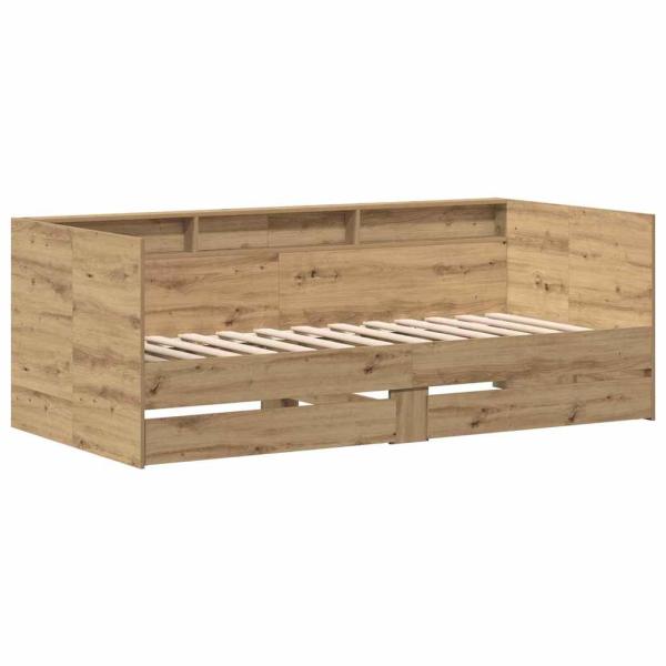 Tagesbett in Artisan Eiche Artisan Eiche Holzwerkstoff 100 x 200 cm