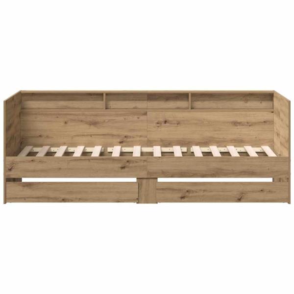 Tagesbett in Artisan Eiche Artisan Eiche Holzwerkstoff 100 x 200 cm