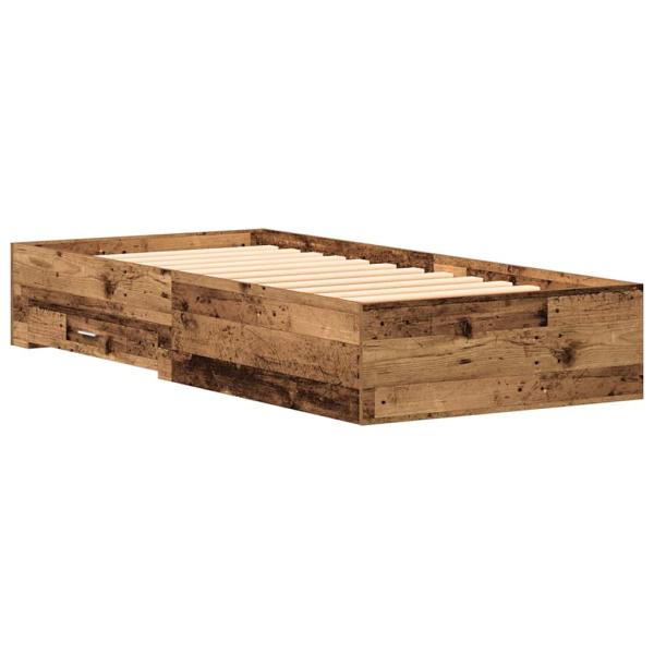 Bettgestell Alteiche 90x190 cm Engineered Wood