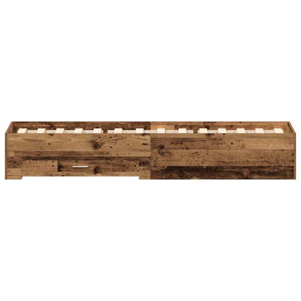Bettgestell Alteiche 90x190 cm Engineered Wood