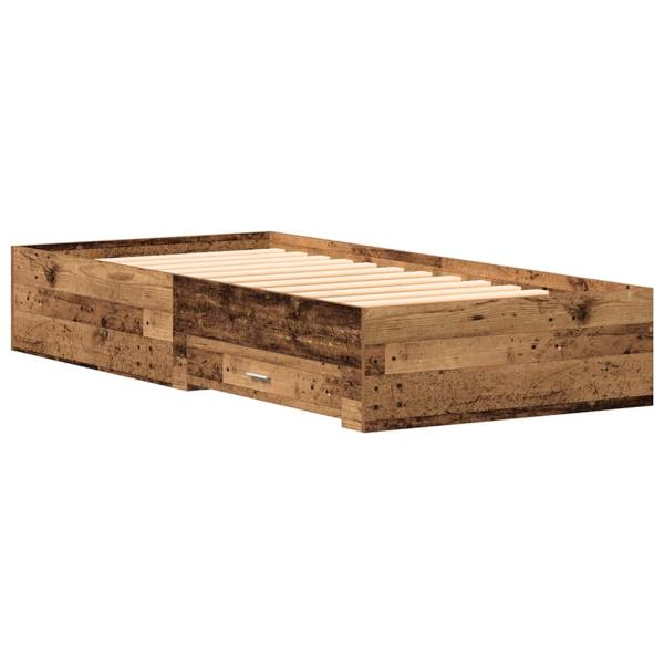 Bettgestell Alteiche 90x190 cm Engineered Wood
