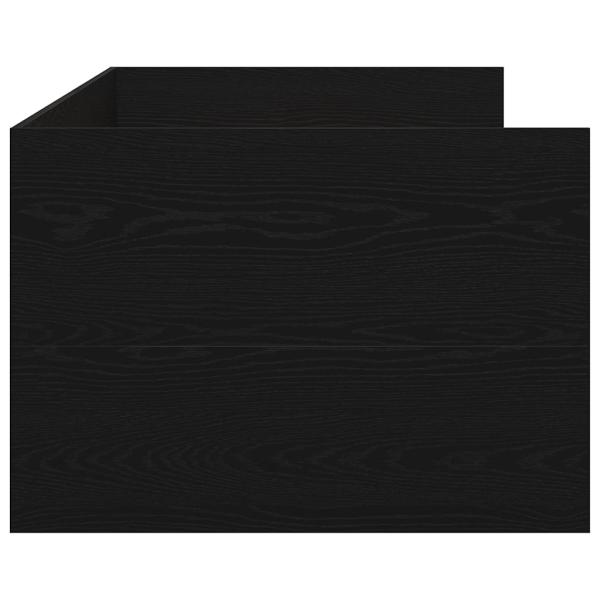 Tagesbett Schwarze Eiche Spanplatte 90 x 200 cm Langlebig