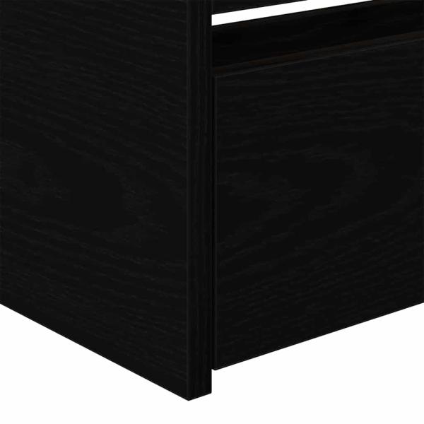 Tagesbett Schwarze Eiche Spanplatte 90 x 200 cm Langlebig