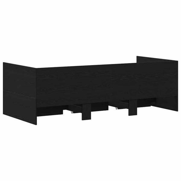 Daybed Schwarze Eiche Spanplatten 90 x 190 cm Langlebig Daybed