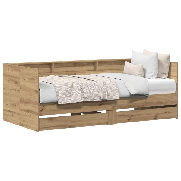 Tagesbett mit Schubladen Artisan Eiche Holzwerkstoff 90 x 190 cm