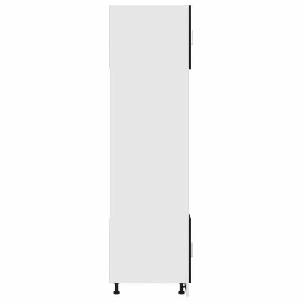 Küchenschrank Schwarze Eiche Verleimtes Holz 60 x 57 x 207 cm